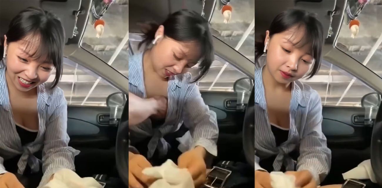 广西4S店清纯销售【小惠】试驾时直接口爆服务客户，樱桃小嘴含住肉棒猛吸偷拍视频全网疯传